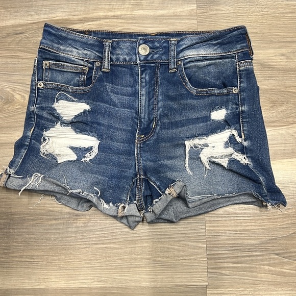 🏁 American Eagle high rise shortie size 6 - Picture 3 of 7